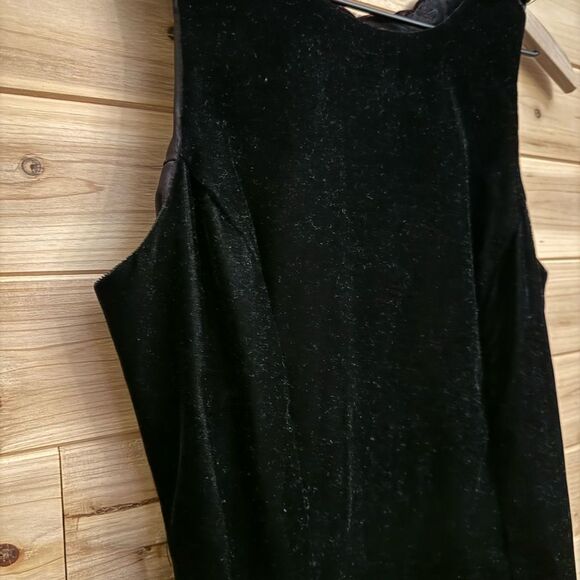 Vintage Scott McClintock Size Small Velvet Red Lace Back Maxi Prom Gown - Picture 3 of 13